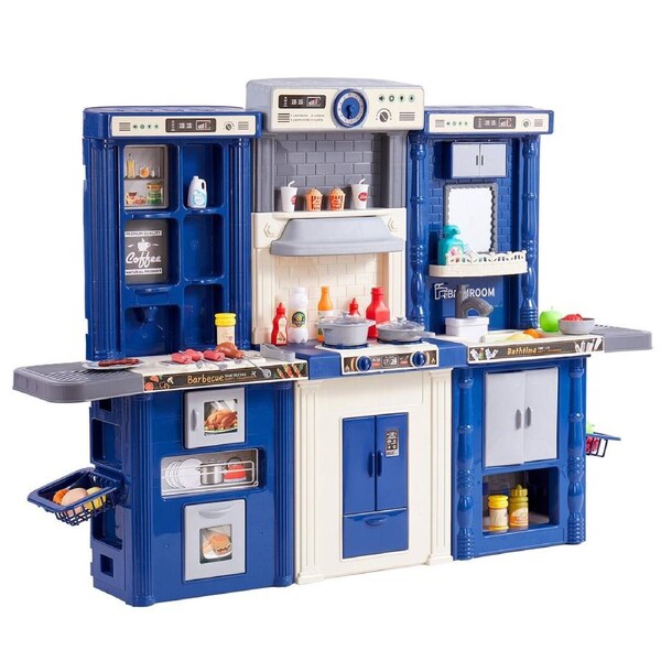 Kids Kitchen Playset with 74 Accessories - Realistic Cooking Experience for Toddlers