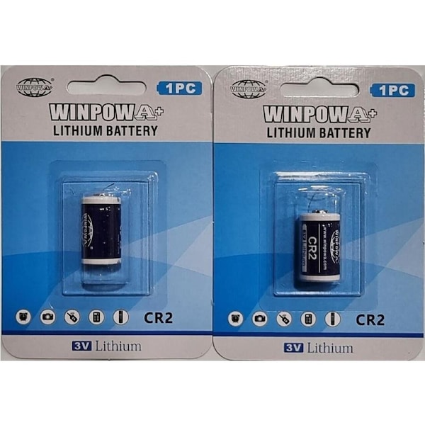 CR2 BATTERY X 2 LITHIUM 3V REPLACEMENT HIGH QUALITY BATTERY FOR DIGITAL CAMERA