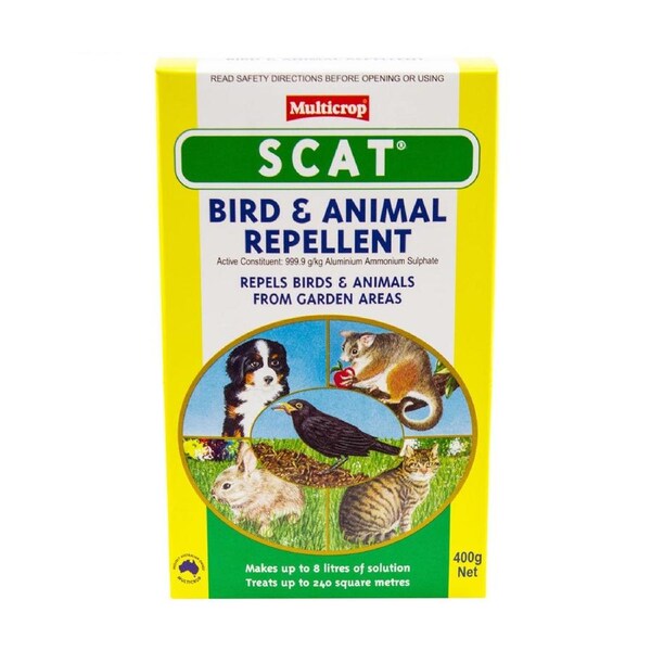 Scat Bird And Animal Repellent 400g Concentrate Dog Cat Possum Vermin 2103299