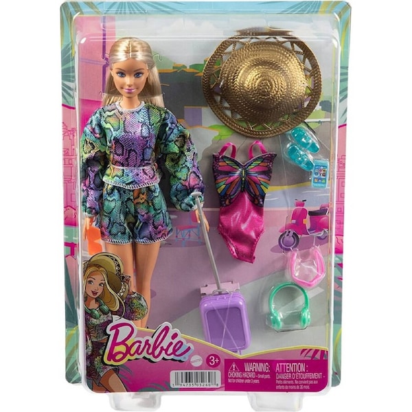 Barbie Travel Holiday Fun Doll and Accessories HGM54