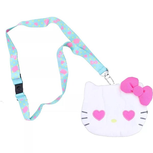 Hello Kitty Deluxe Lanyard With Pouch Card Holder
