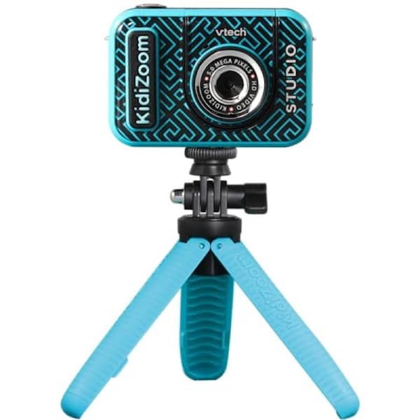 VTech Kidizoom Studio - Kid's Digital Video Camera, Green Screen, Special Effects, Backgrounds - 531883- Blue