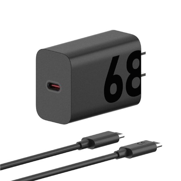 Motorola TurboPower 68W Charger with USB-C to USB-C - 1M