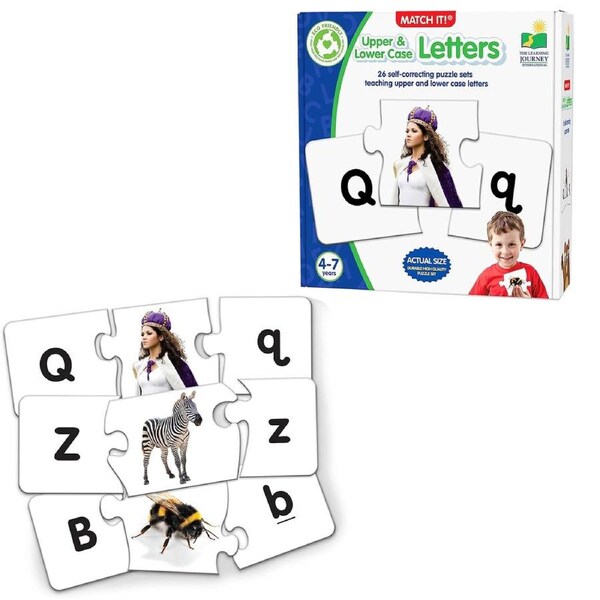 The Learning Journey Match It Upper and Lower Case Letters