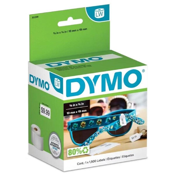 Dymo 2191635 LabelWriter Price Tag LW Jewellery 10x19mm 1500 Labels