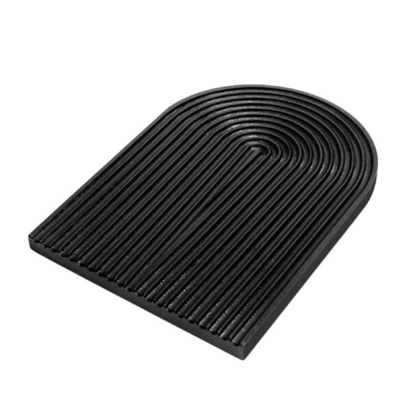 SOGA 32cm Black Ribbed Wooden - Premium Beech Wood Decorative Tray