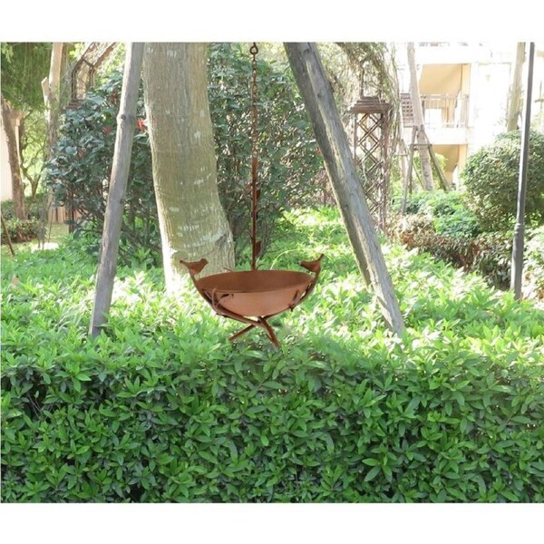 Willow & Silk Serenity Swing Bird Feeder on Branch