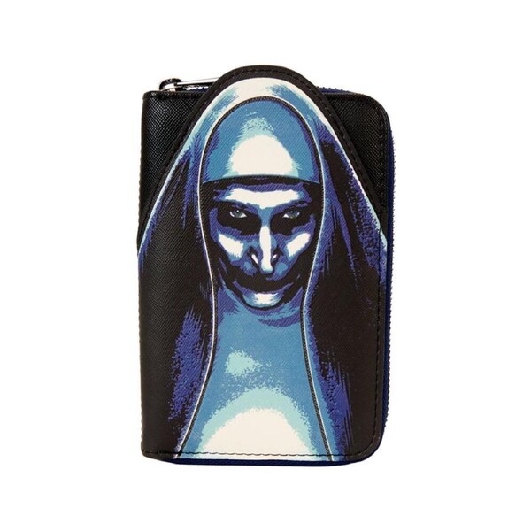 Loungefly The Nun Cosplay Glow Zip Around Leather Wallet Money Bill Organiser