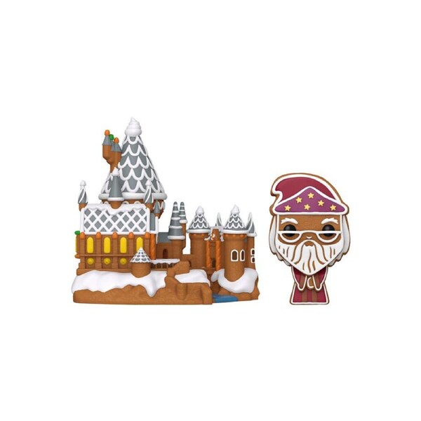 Funko Harry Potter Albus Dumbledore w/ Hogwarts Gingerbread Pop Town Figure