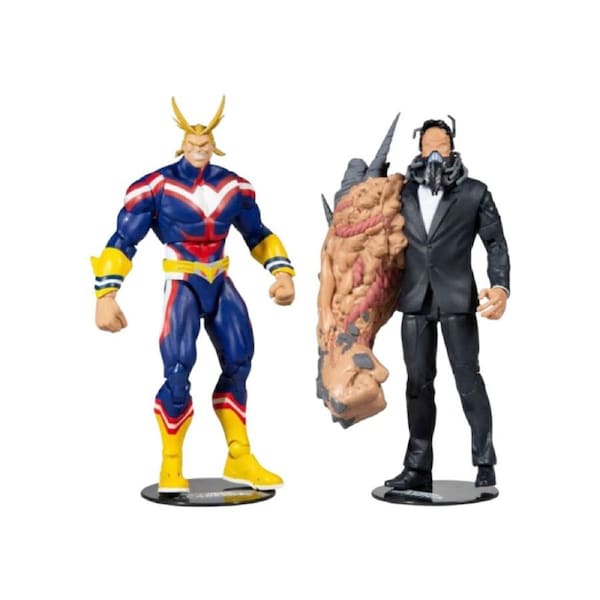 2pc My Hero Academia All Might vs All For One Action Figure Kids Toy Set