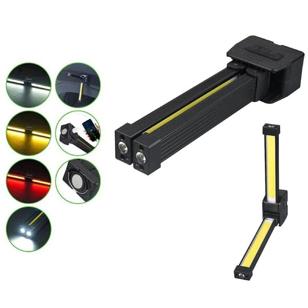 Gym Lamp for Posing,7th Gear Dimming,Portable Magnet LED Flashlight with Hook