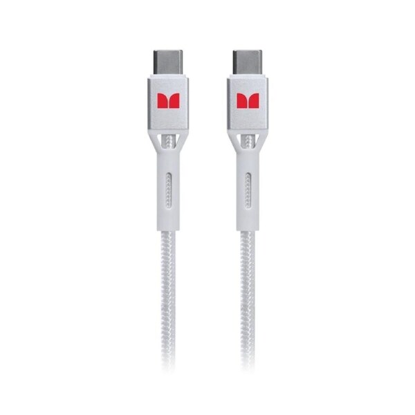 Monster USB-C to USB-C Braided Cable - White 2m