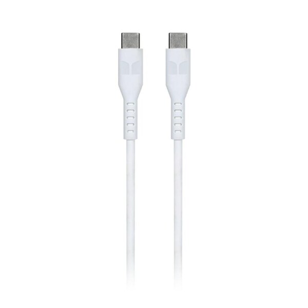 Monster USB-C to USB-C Thermo Plastic Elastometer Cable - White 1.2m