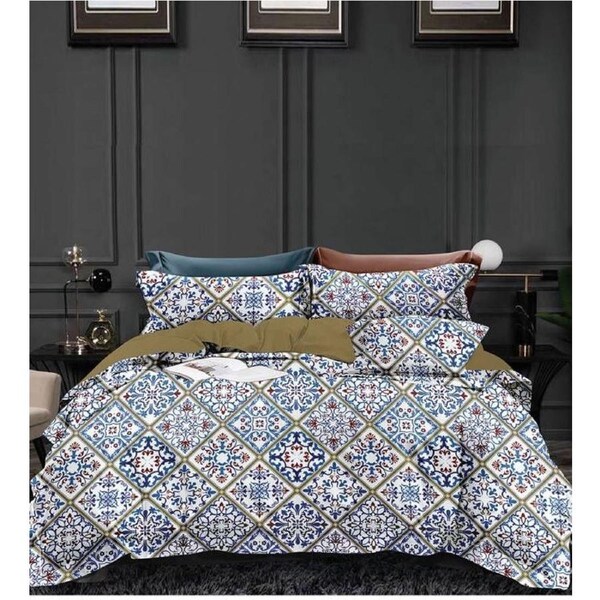 Mandala Quilt Doona Duvet Cover Pillow Case Set Queen, 2 Pillow Cases