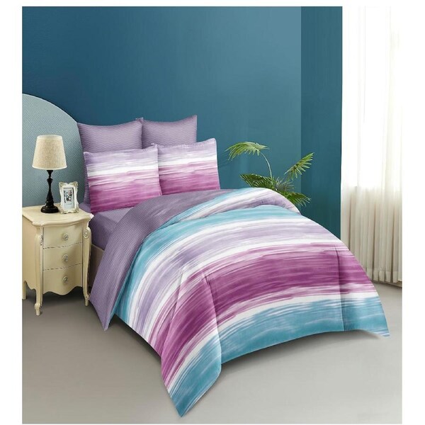 Sunset Ocean Beach Quilt Doona Duvet Cover Pillow Case Set King, 2 Pillow Cases
