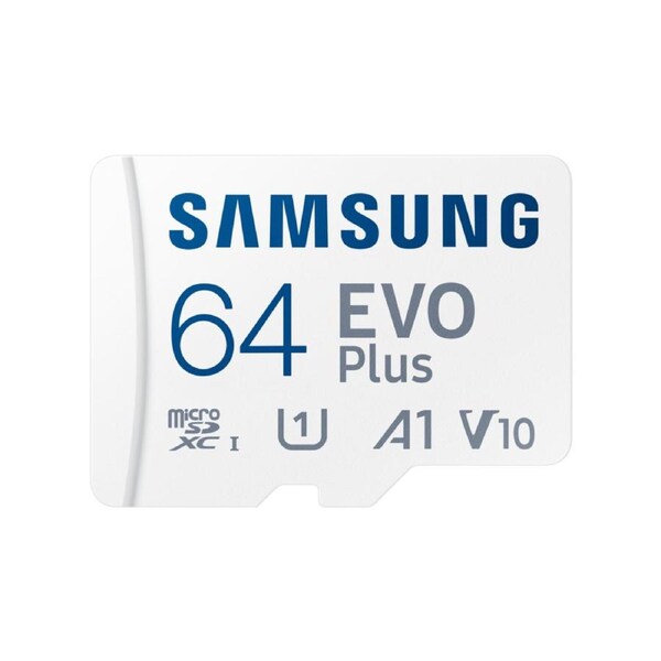 Samsung EVO Plus microSD Card (2024) (White 64 GB)
