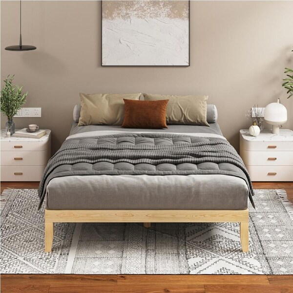 ALFORDSON Bed Frame Queen Double King Single Size Wooden Mattress Base Pramod Double
