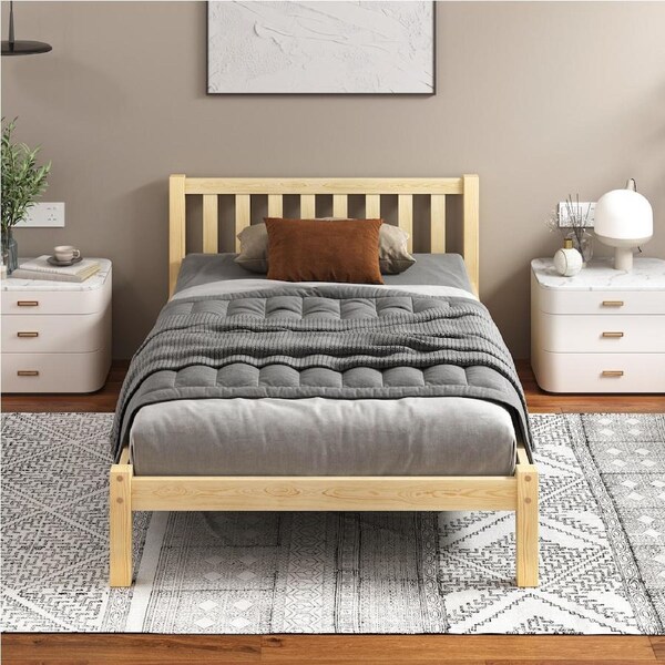 ALFORDSON Bed Frame Queen Double King Single Size Wooden Mattress Base Fenella Single - Oak