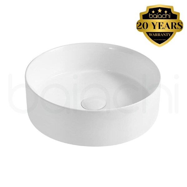Baiachi 310mm Ceramic Above Counter Basin White