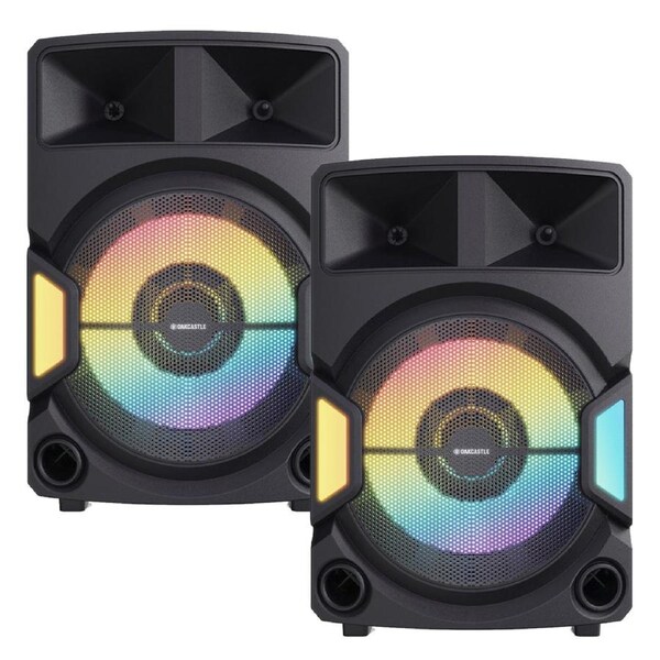 Majority PS500 - Bundled PA System 150w Bluetooth Karaoke-DJ-Party-PA System - Black