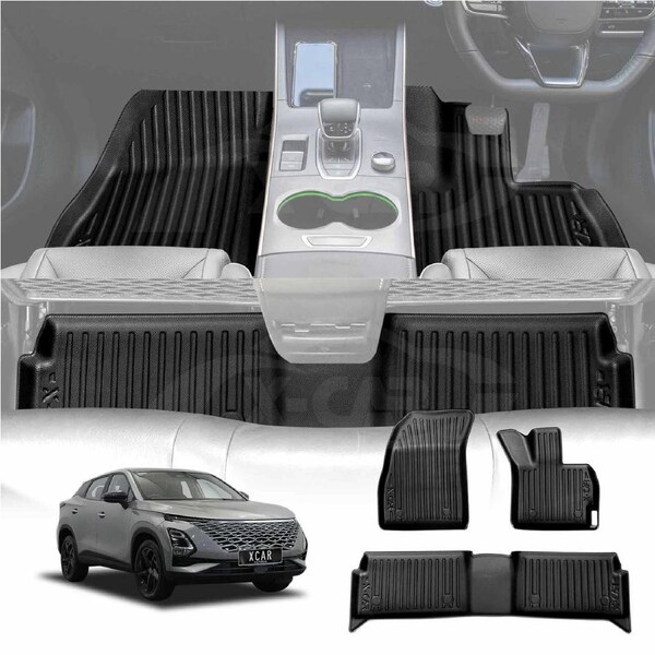 3D Floor Mats for Chery OMODA 5/5 GT 2023-2025 All Weather Heavy Duty Cargo Car Trunk Luggage Tray