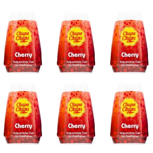 6PK Chupa Chups Adjustable Candy-Scented Gel Car/Room Air Freshener Assorted