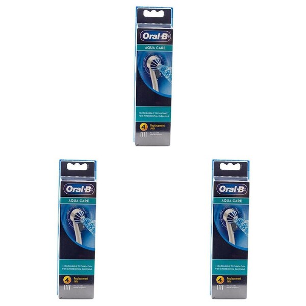 3x 4pc Oral B Replacement Jets For Oral B Irrigators Aqua Care Water Flossers