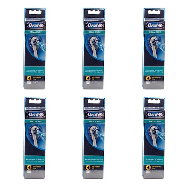 6x 4pc Oral B Replacement Jets For Oral B Irrigators Aqua Care Water Flossers
