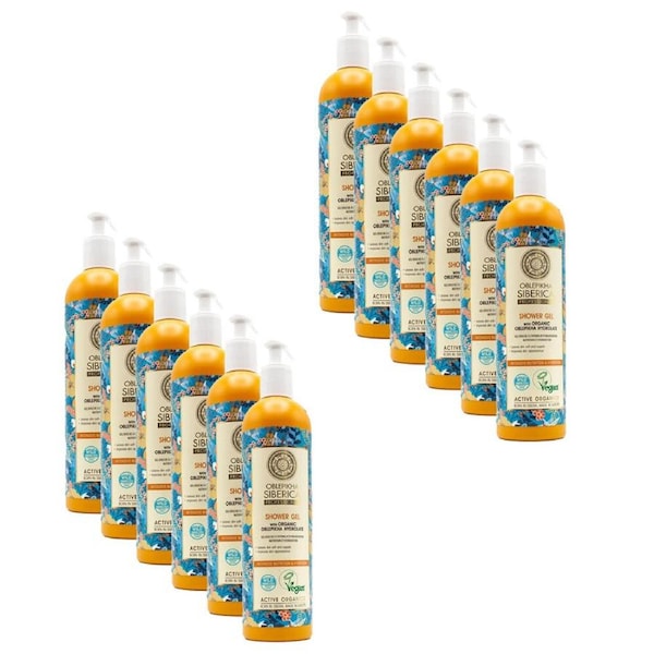 12PK Oblepikha Siberica 400ml Nutrition & Hydration Shower Gel Body Wash