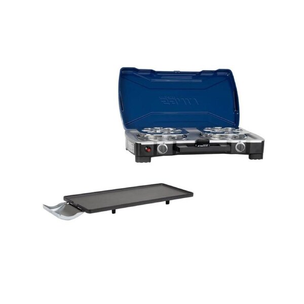 Double Burner Gas Stove 22,000 BTU + Double Gas Stove - Hotplate and Bag