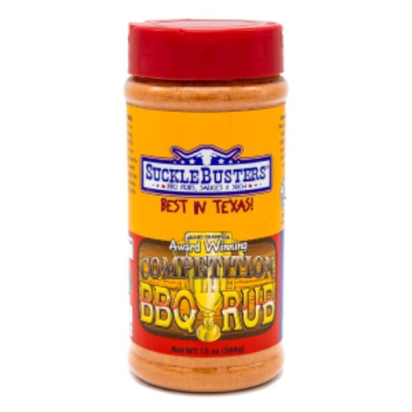 SuckleBusters Competition BBQ Rub 13oz - Mild Competition-Style BBQ Seasoning for Ribs, Pork, Chicken & Brisket