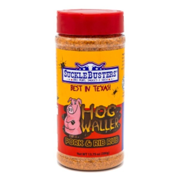 SuckleBusters Hog Waller Pork & Rib BBQ Rub 13.75oz - Pork Seasoning for Ribs, Pulled Pork, Chops & Burnt Ends