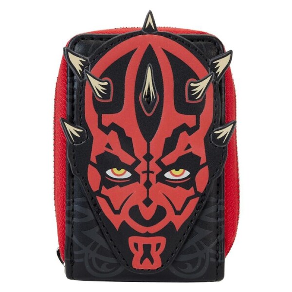 Star Wars Faux Leather The Phantom Menace 25th Anniv Darth Maul Wallet 4.25in