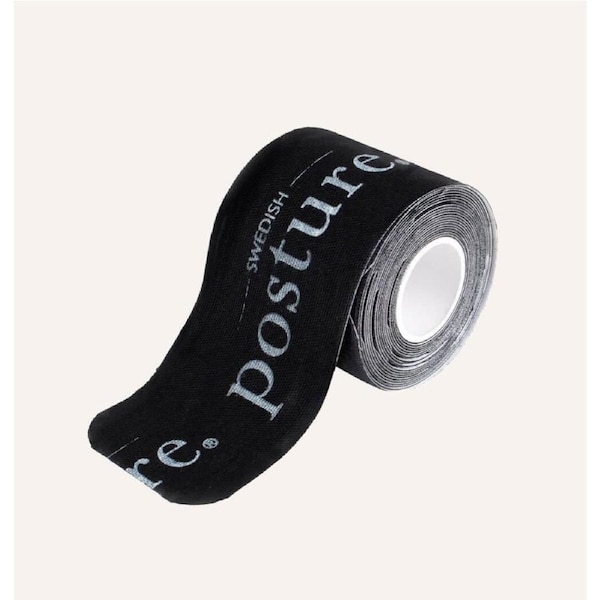 Swedish Posture - Kinesio Tape Roll, 5 Meters, Black