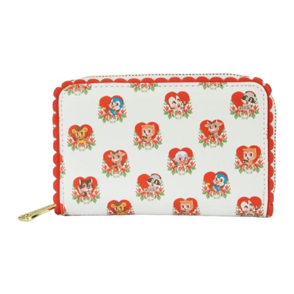 Villainous Valentines Faux Leather Printed Zipped Around Closured Wallet 4in