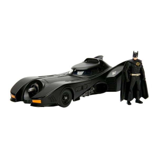 Batman (1989) Batmobile W/ batman 1:24 Die-cast Vehicle Model Kit Toy Black