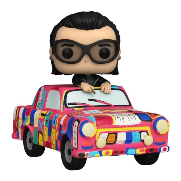 U2 Bono Achtung Baby Car Music Collectible Vinyl Action Figure Toy 5.33in