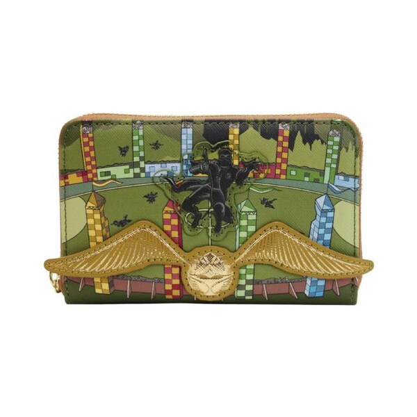 Harry Potter Golden Snitch Zip Around Coin Purse Wallet w/ Card Holder 15.24cm