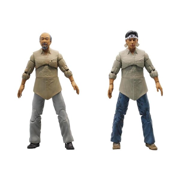 2pc Karate Kid Mr Miyagi & Daniel Larusso Miyagi-Do 6in Action Figure Boxed Set