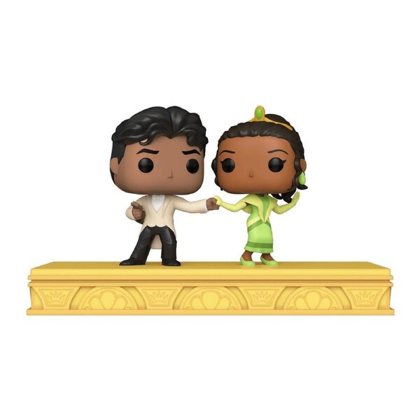 Disney 100th Tiana & Naveen Pop Moment Action Figure Display Statue Toy 13.7cm