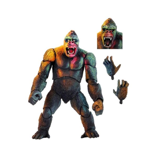 King Kong Ultimate 7in Action Figure Display Replica Statue Toy Set 17.78cm
