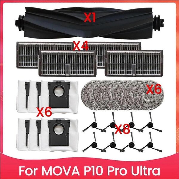 Vacuum Replacement Parts for MOVA P10 Pro for Ultra Robot Vacuum