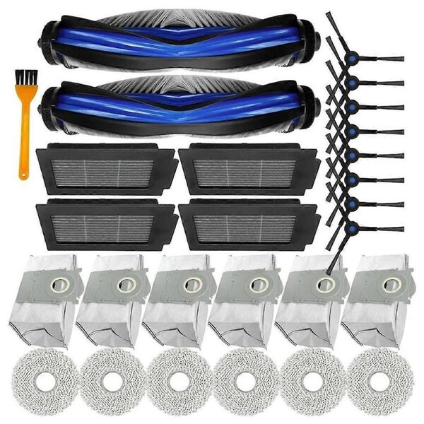 27PCS for Ecovacs Deebot T50 PRO Main Side Brush Hepa Filters
