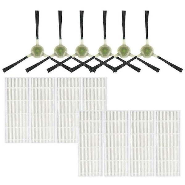 14PCS for Lefant Robotic Vacuum Cleaner HEPA Filter Side Brushes