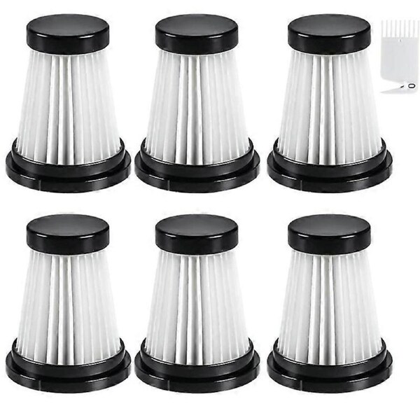 6 HEPA Filters for Moosoo K12 / K12 Pro / K13 Vacuum Cleaner & Genius Invictus One 1.0/2.0 Handheld