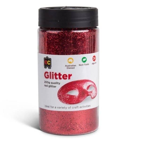 Glitter Jar Red 200g