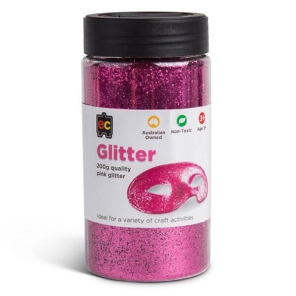 Glitter Jar Pink 200g