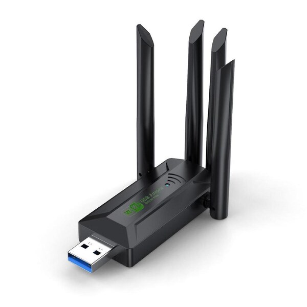 1200Mbps WiFi USB Adapter Dual Band 2.4G+5Ghz Wi-Fi Dongle 4 Antenna 802.11AC USB3.0 High-Speed Wireless Network Card wifi Receiver PC/Laptop