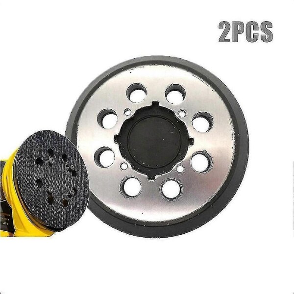 2pcs For Dewalt Sanding Pad 5inch/125mm 8 Holes Hook And Loop Abrasive Disc Dwe6421 Dwe6421k Dwe6423 Sander Backing Pad