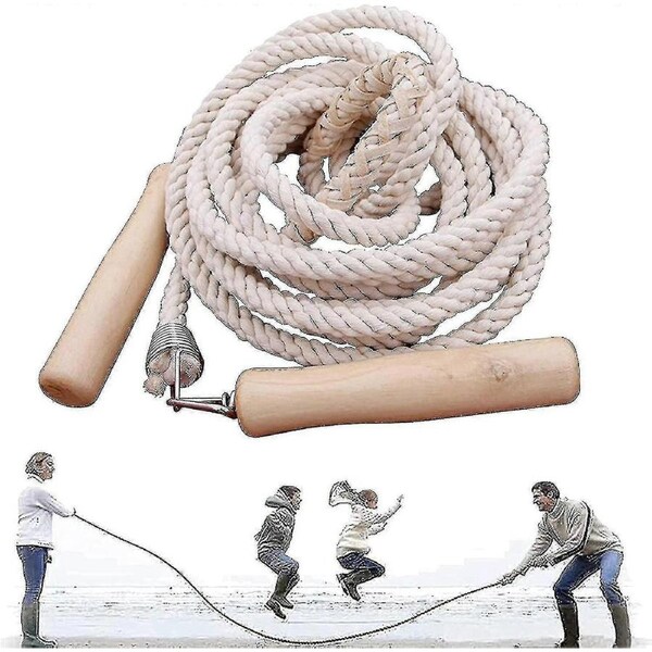 3-10m Long Jump Rope, Multiplayer Rope Skipping, Long Skipping Rope With Wooden Handle, Best Team Group Double Dutch Jump Rope